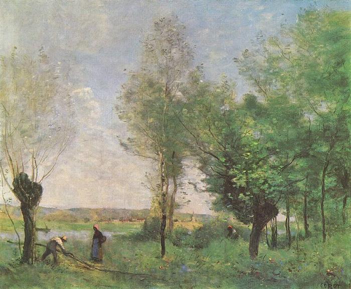Jean-Baptiste-Camille Corot Erinnerung an Coubron Norge oil painting art